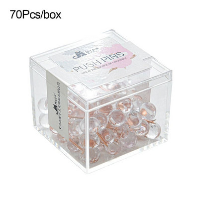 70/100kom/kutija Prozirne kuglice igle za guranje palac igle za pločice za crtanje fotografija Zidne igle Uredski školski pribor