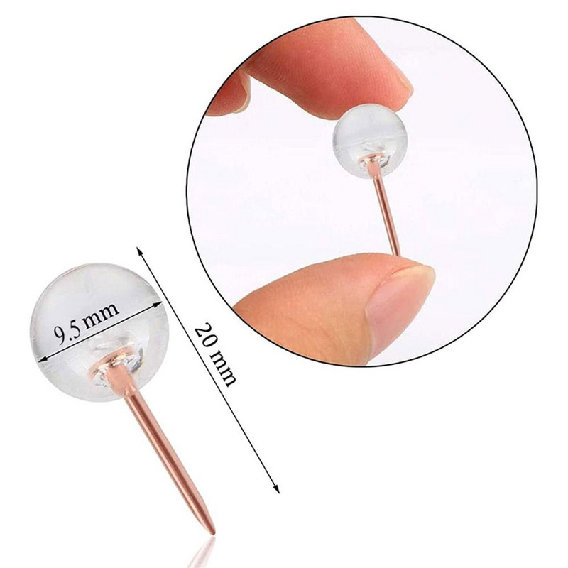 70/100kom/kutija Prozirne kuglice igle za guranje palac igle za pločice za crtanje fotografija Zidne igle Uredski školski pribor