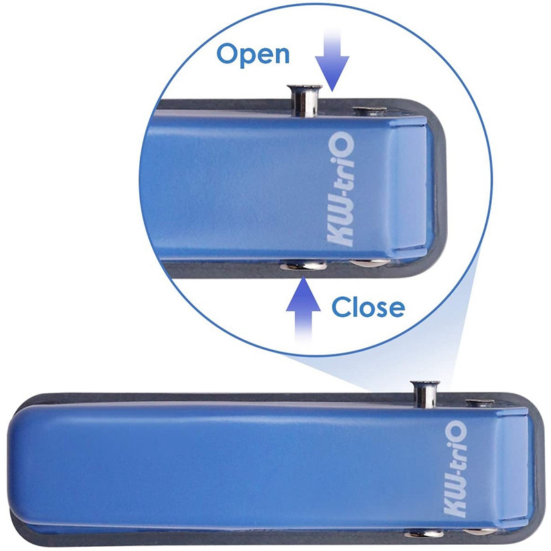 KW-TRIO egylyukú lyukasztó, nagy teherbírású papírlyukasztó, 20 lapos lyukasztó kapacitás, kézzel készített lyukasztó papírművészeti projektekhez