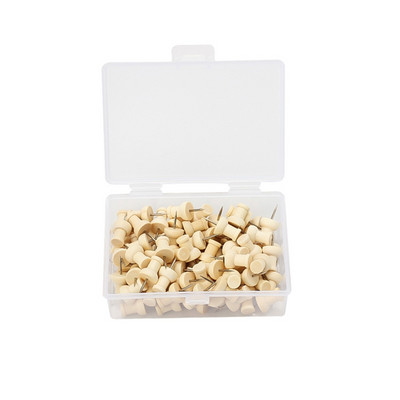 Lihtsad puidust pöidlakaardi nööpnõelad Mitme kujuga surunõelad Dekoratiivne terasest surunõel piltide jaoks Seinakaarditahvel Corkbo W3JD