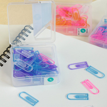 60 τμχ ABS Mini συνδετήρες Kawaii Stationery Candy Color Binder Clips Φωτογραφίες Εισιτήρια Σημειώσεις Letter Clip Βιβλιοδετικό γραφείου