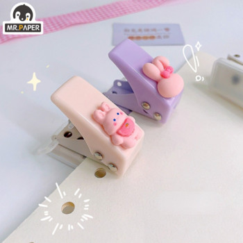 Mr.Paper 4 Design Hole Punch Cute Binding Machine Paper cutting puncher Art Supplies Κορεατικά επιστολόχαρτα Δώρα για φοιτητές
