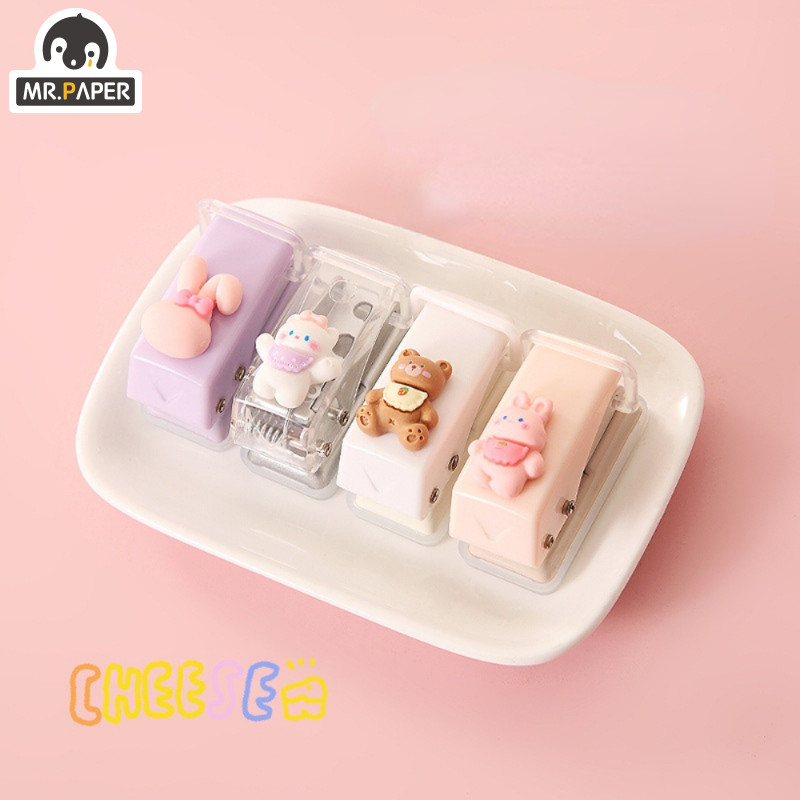 Mr.Paper 4 Design Hole Punch Slatka mašina za uvezivanje Bušilica za rezanje papira Umjetnički pribor Korejski papirni materijal Darovi za studente