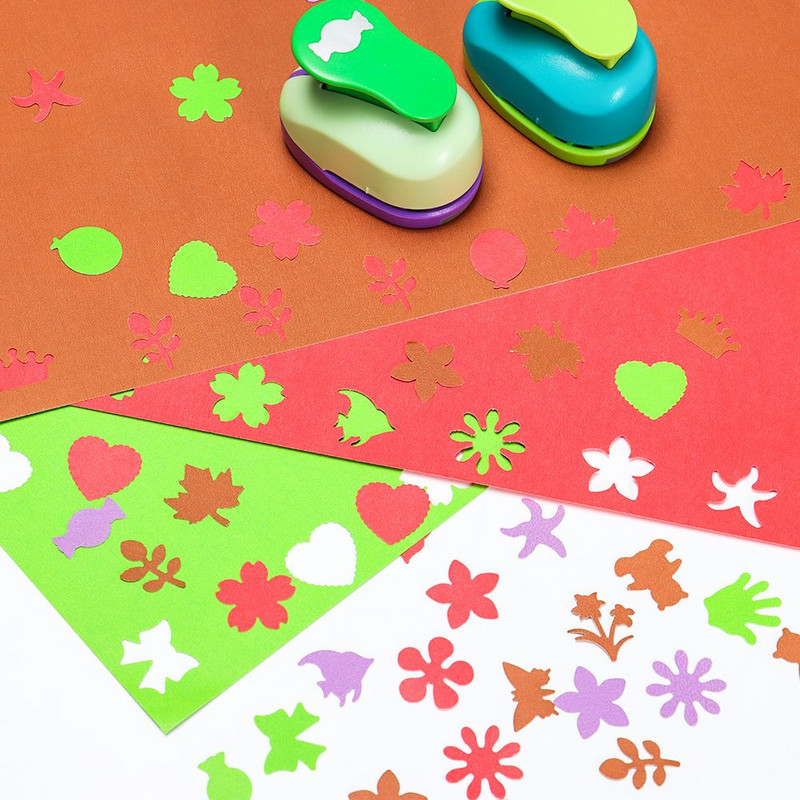 Nasumične boje Slatki ručno izrađeni fotoalbumi Dodaci DIY kartice Izrada papira Oblikivač Rezač Uređaj za utiskivanje Bušilica