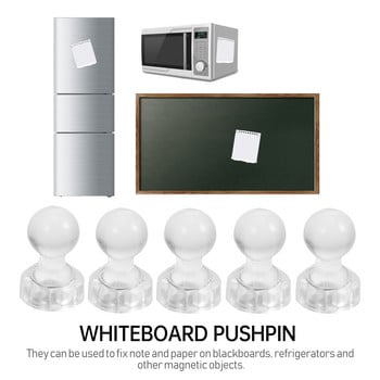 30 τμχ Μαγνήτες Whiteboard Magnetic Pushpin Πίνακας ανακοινώσεων Μαγνητικός πείρος Mini Refrigeratorse Pin for Picture Map Magnet Pin