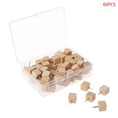 1 kutija Drvene igle za pločice s palčevima Igle za crtanje fotografija Zidne čavle Uredski školski pribor