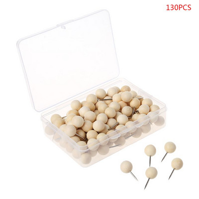 1 kutija Drvene igle za pločice s palčevima Igle za crtanje fotografija Zidne čavle Uredski školski pribor