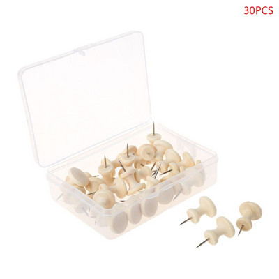 1 kutija Drvene igle za pločice s palčevima Igle za crtanje fotografija Zidne čavle Uredski školski pribor