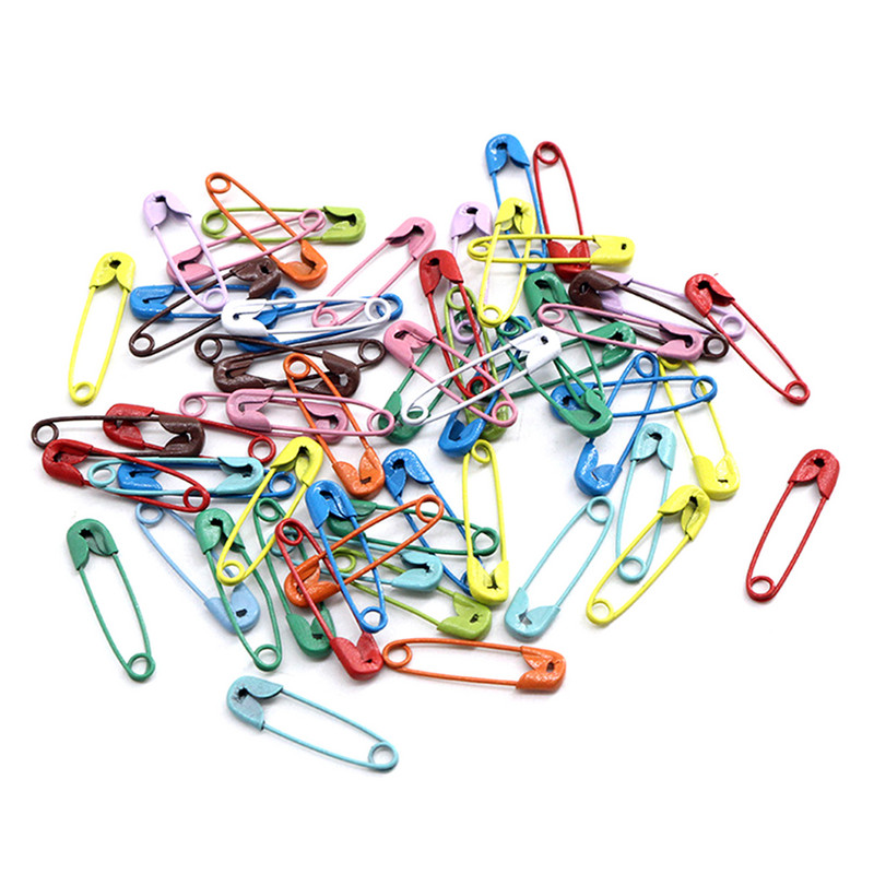 150 vnt 19 mm segtukas Daugiafunkcis praktiškas namų biuras, skirtas drabužiams, nerūdijantis, su laikymo dėžute Nešiojamas „pasidaryk pats“ įvairus mini