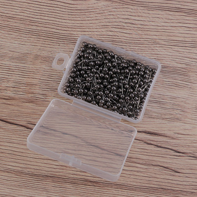 400 de bucăți steagul pentru hartă cu cap rotund, împingere pentru hartă, metal, plastic fix, bilă rotundă, ac plută pentru școală, biroul de acasă (aurie)