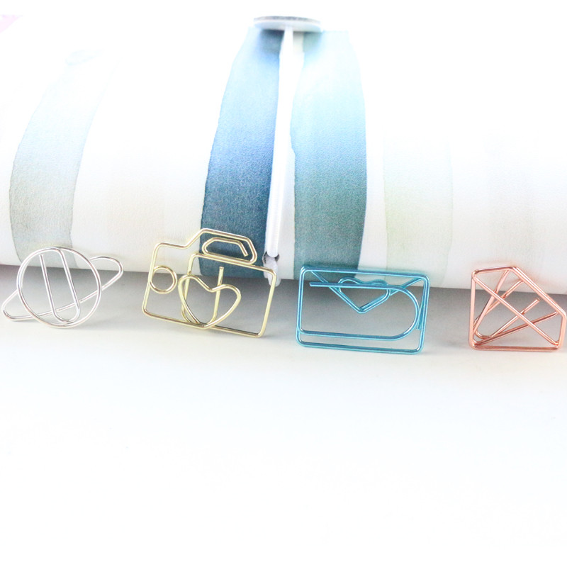 Domikee drăguț kawaii macaron colorat birou școală agrafe metalice pentru hârtie set marcaje bomboane student memo organizator papetărie 10 buc