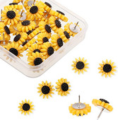 30 komada Suncokreti Push Pin Zidni bilten Ploča za crtanje noktiju Ured