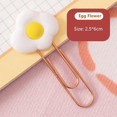 Yisuremia 5pcs/Lot Kawaii metalna spajalica za papir crtani jagoda ukrasna oznaka za bilješke stezaljke za školski uredski pribor