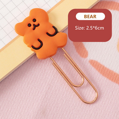 Yisuremia 5pcs/Lot Kawaii metalna spajalica za papir crtani jagoda ukrasna oznaka za bilješke stezaljke za školski uredski pribor