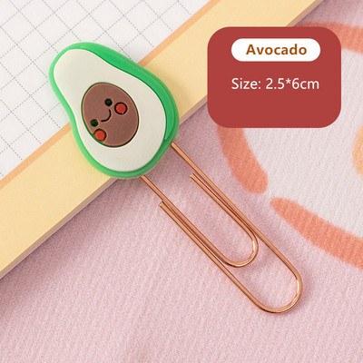 Yisuremia 5pcs/Lot Kawaii metalna spajalica za papir crtani jagoda ukrasna oznaka za bilješke stezaljke za školski uredski pribor