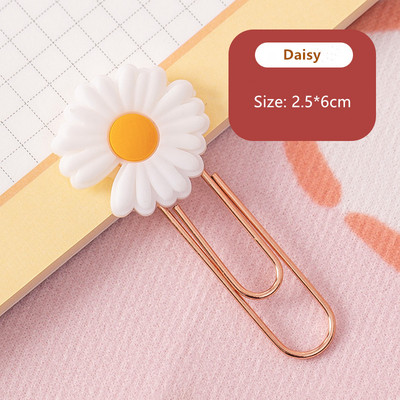 Yisuremia 5pcs/Lot Kawaii metalna spajalica za papir crtani jagoda ukrasna oznaka za bilješke stezaljke za školski uredski pribor