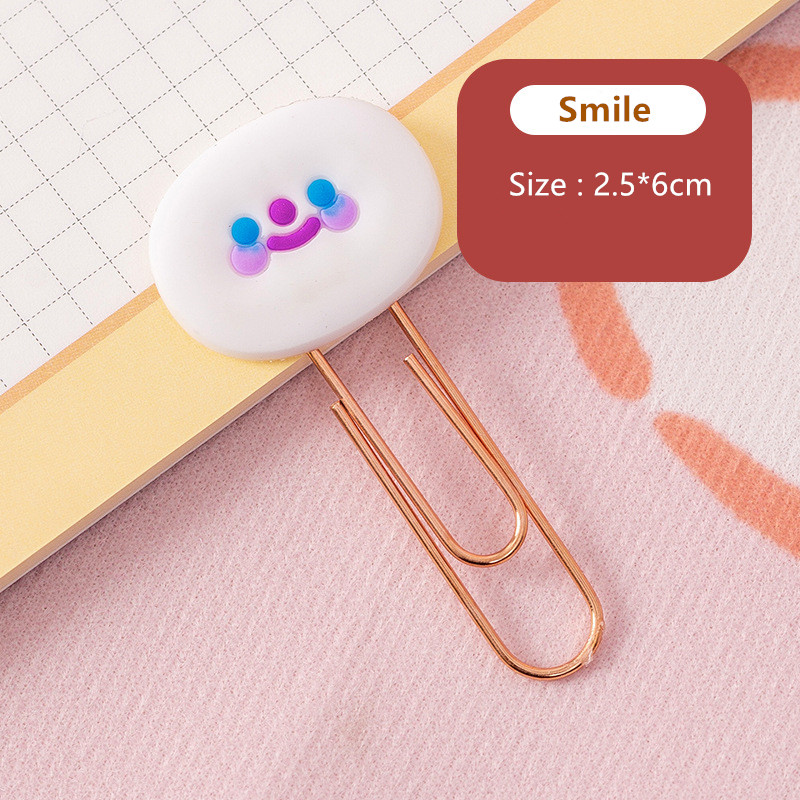 Yisuremia 5pcs/Lot Kawaii metalna spajalica za papir crtani jagoda ukrasna oznaka za bilješke stezaljke za školski uredski pribor