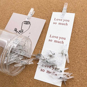 Prozirne pribadače od 20 komada Uredske slike Papirnati dokumenti Pribadača