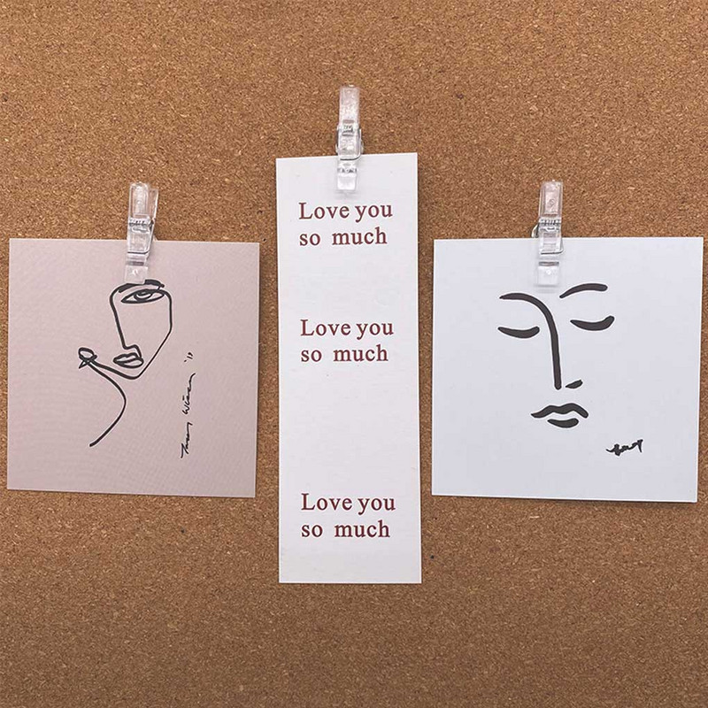 Prozirne pribadače od 20 komada Uredske slike Papirnati dokumenti Pribadača