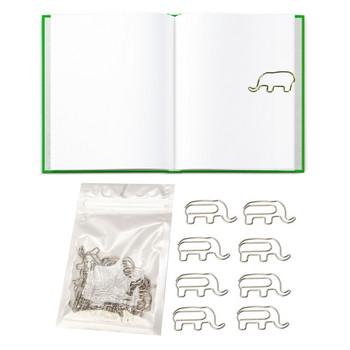 24 τμχ Cute Elephant Paper Clips Metal Paperclips Mini File Clip Supplies office for Organizing File Paper Dropship