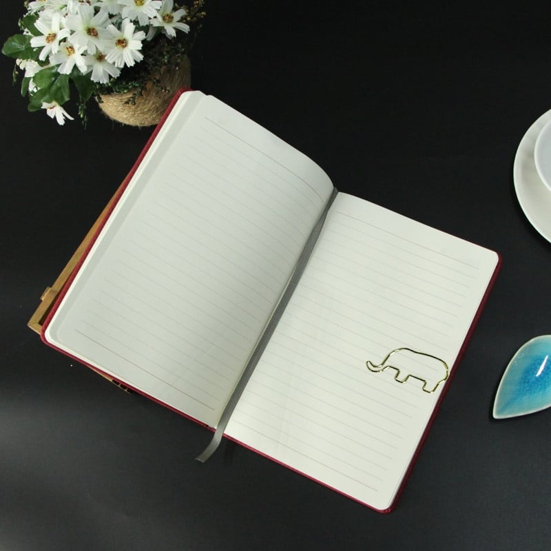 24 de bucăți agrafe de hârtie cu elefant drăguț Agrafe de hârtie din metal Mini agrafă de fișiere Rechizite de birou pentru organizarea hârtiei de fișiere Dropship