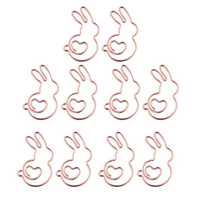 10 kom/kutija Spajalice za papir u obliku zeca Mini slatki knjižni znakovi Foto Memo Stezaljka za karte Uredski školski pribor Pokloni