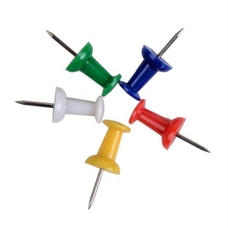 100 de bucăți cu agrafe instrument decorativ DIY pentru școală, acasă, birou, hărți de perete, fotografii, panou (culoare aleatorie)