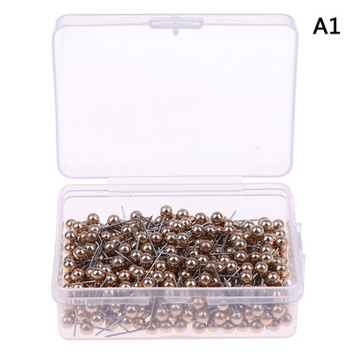 400 vnt. apvali plastikinė galvutė, plieno smaigalio smeigtukai Žemėlapis Nykščio segtukai Biuro reikmenys