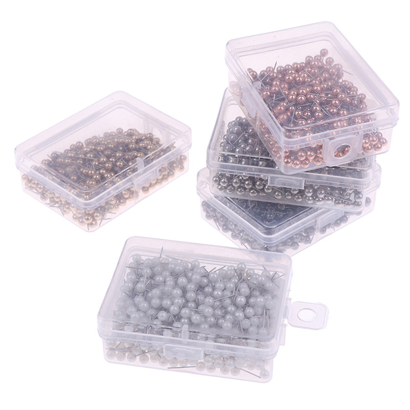 400 vnt. apvali plastikinė galvutė, plieno smaigalio smeigtukai Žemėlapis Nykščio segtukai Biuro reikmenys