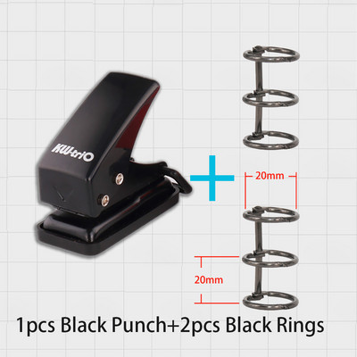 Mini plastična bilježnica Probijač rupa Prijenosni rokovnik Okružni bušilac s jednom rupom Spomenar Prstenovi Binder Perforacija Rezač Kliješta