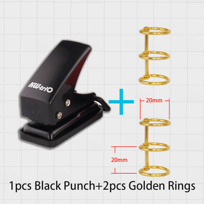 Mini plastična bilježnica Probijač rupa Prijenosni rokovnik Okružni bušilac s jednom rupom Spomenar Prstenovi Binder Perforacija Rezač Kliješta
