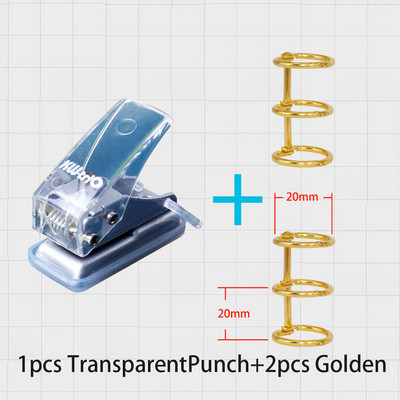 Mini plastična bilježnica Probijač rupa Prijenosni rokovnik Okružni bušilac s jednom rupom Spomenar Prstenovi Binder Perforacija Rezač Kliješta