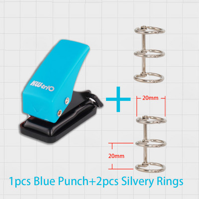 Mini plastična bilježnica Probijač rupa Prijenosni rokovnik Okružni bušilac s jednom rupom Spomenar Prstenovi Binder Perforacija Rezač Kliješta