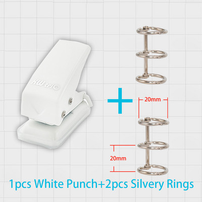 Mini plastična bilježnica Probijač rupa Prijenosni rokovnik Okružni bušilac s jednom rupom Spomenar Prstenovi Binder Perforacija Rezač Kliješta
