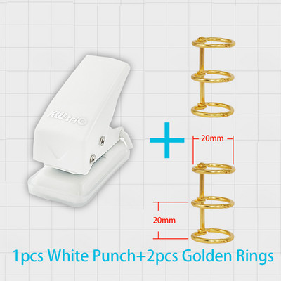 Mini plastična bilježnica Probijač rupa Prijenosni rokovnik Okružni bušilac s jednom rupom Spomenar Prstenovi Binder Perforacija Rezač Kliješta