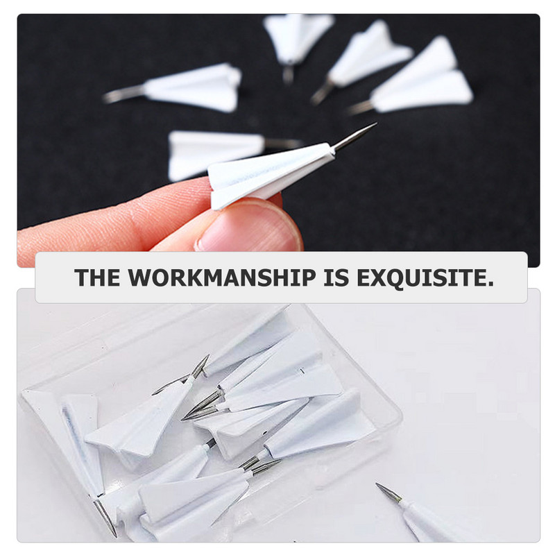 Placă de 6 buc pentru placă de plută Proiecte de hărți cu ace de apăsare Accesoriu pentru casă Tachete compacte pentru decor zilnic de hartă