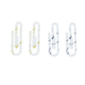 2 szett új fém gemkapcsok nagy könyvjelzők diák írószerek speciális alakú gemkapcsok dekoratív kis tűs könyvjelzők