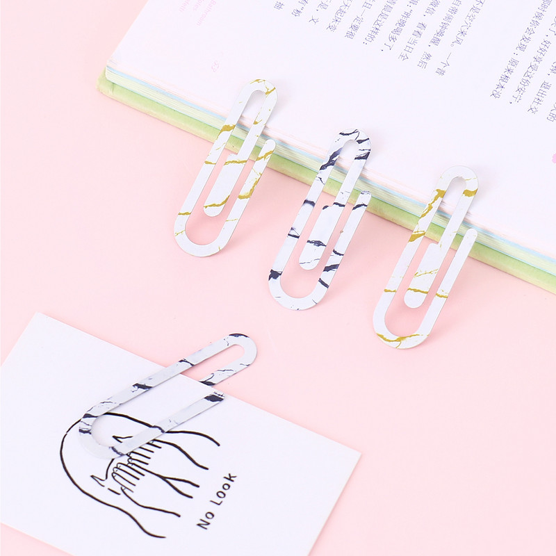 2 szett új fém gemkapcsok nagy könyvjelzők diák írószerek speciális alakú gemkapcsok dekoratív kis tűs könyvjelzők