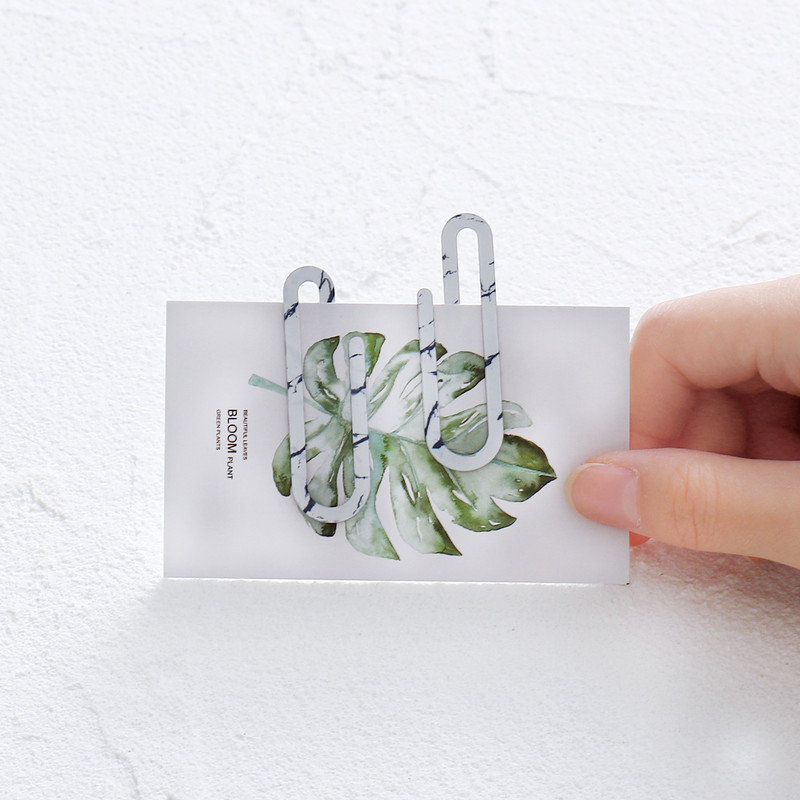 2 szett új fém gemkapcsok nagy könyvjelzők diák írószerek speciális alakú gemkapcsok dekoratív kis tűs könyvjelzők