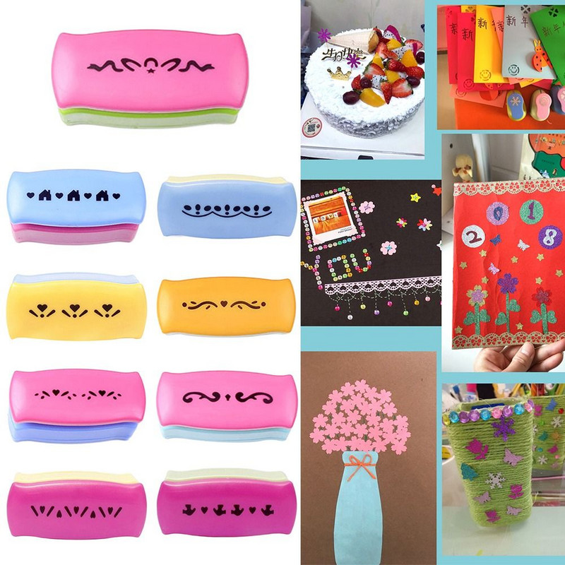 Edge Device Decorative Border Handmade Gift DIY Scrapbooking S Flower Design Fancy Border Punch Reljefni Punch