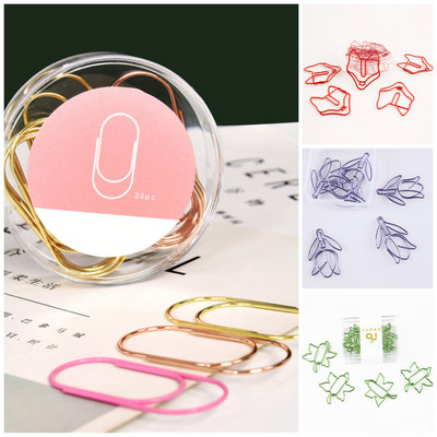 10/20 komada Rose Gold Ljubavna spajalica Kreativna spajalica za modeliranje Metalni uredski dodaci Spajalice Metalne spajalice Oznaka