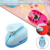 Mini Scrapbook Punches Rankų darbo pjaustytuvų kortelė didelė popierinė rankdarbių skylučių perforavimo priemonė vaikams „pasidaryk pats“ iškarpų knygelių kortelių gamyba
