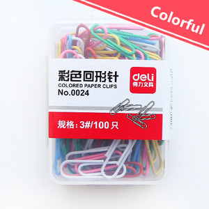 100 kom/kutija Šarene spajalice Uredski materijal Knjiža za oznake Kvačica za bilješke Školski i uredski materijal