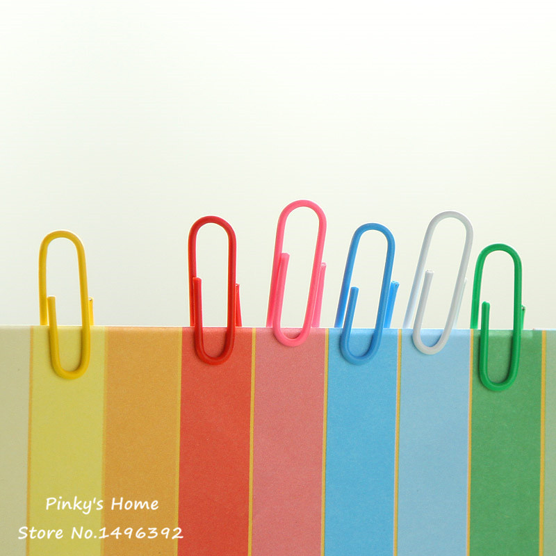 100 kom/kutija Šarene spajalice Uredski materijal Knjiža za oznake Kvačica za bilješke Školski i uredski materijal