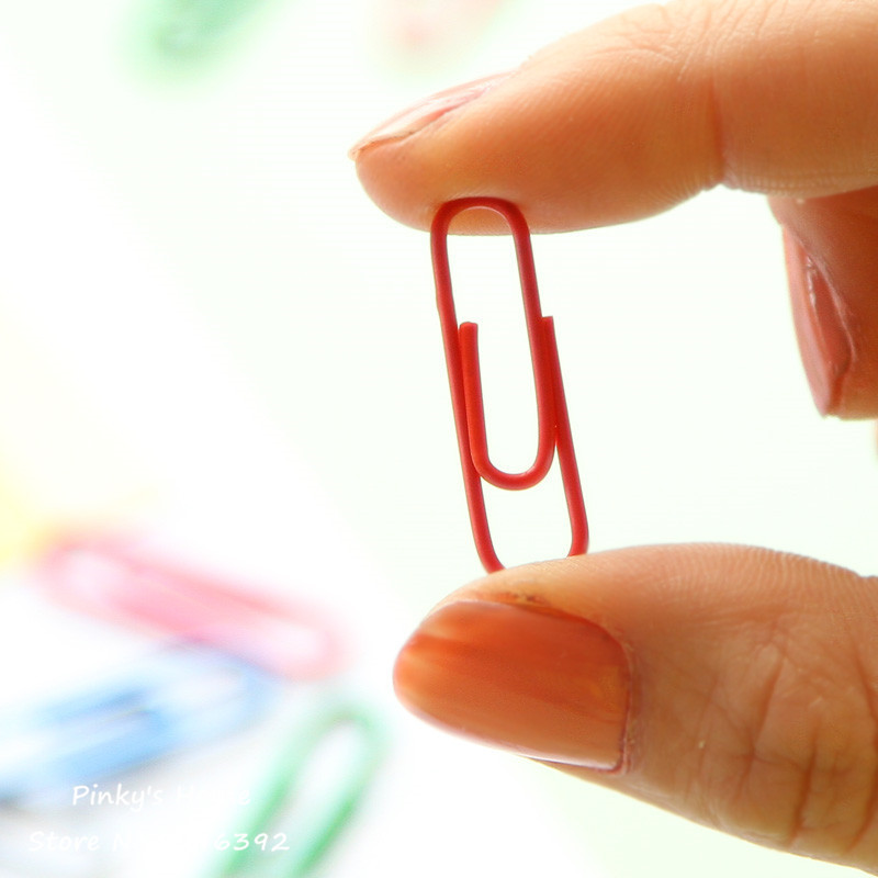 100 kom/kutija Šarene spajalice Uredski materijal Knjiža za oznake Kvačica za bilješke Školski i uredski materijal