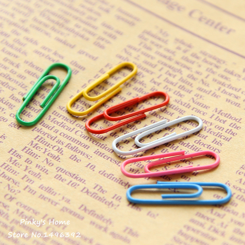 100 kom/kutija Šarene spajalice Uredski materijal Knjiža za oznake Kvačica za bilješke Školski i uredski materijal