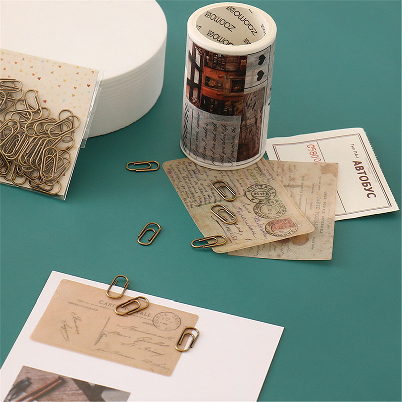 50kom/torbi Slatka mini srca Zlatna ružičasta kopča Knjiža za oznake Kvačica za vezivo Patchwork kopče Uredski školski pribor