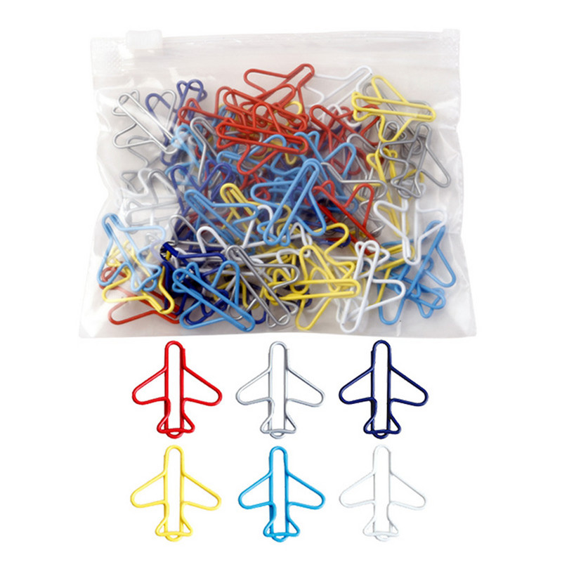 60 buc/cutie Agrafă de hârtie creativă în formă de animal din desene animate Suport pentru semne de carte Dosar de depozitare a fișierelor Pin drăguț Articole de birou pentru școală