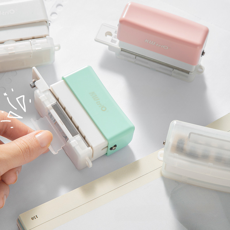 Bušilica sa 6 rupica DIY A4 A5 B5 Loose Leaf Scrapbooking Mini stroj za bušenje rupa Macaron Uredski uvez u boji