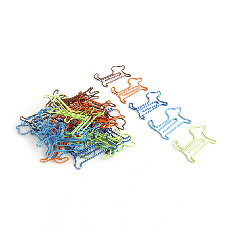 10Pcs/Lot Kreativna životinjska alotipska isječka Knjižna oznaka Uredski materijal Metalni oblik Spajalice za papir Studentski dokument Dekoracija Pribor